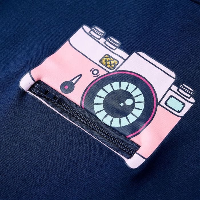 T-shirt pour enfants bleu marine 92/104/116/128/140