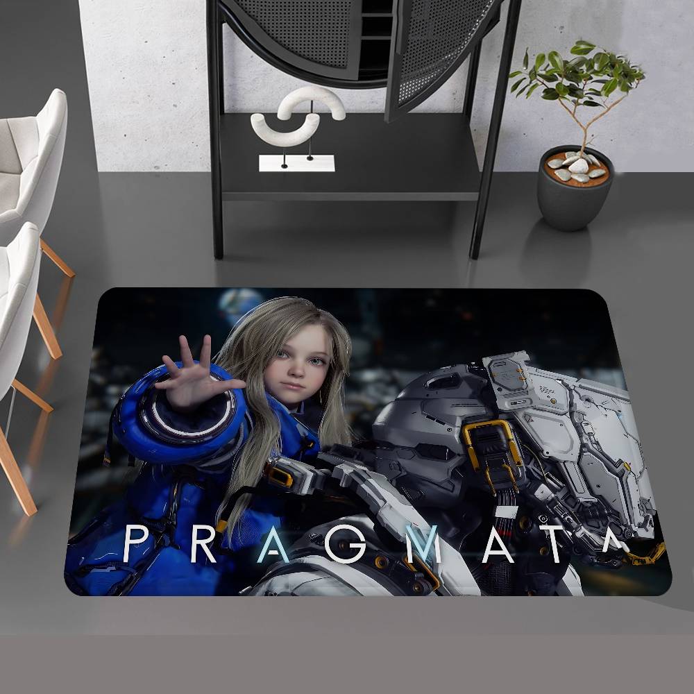 

Game Diana P-Pragmata Cute Girl Door Mat Nordic Style Bedroom Living Room Doormat Home Balcony Anti-Slip Alfombra 40cm x 60cm