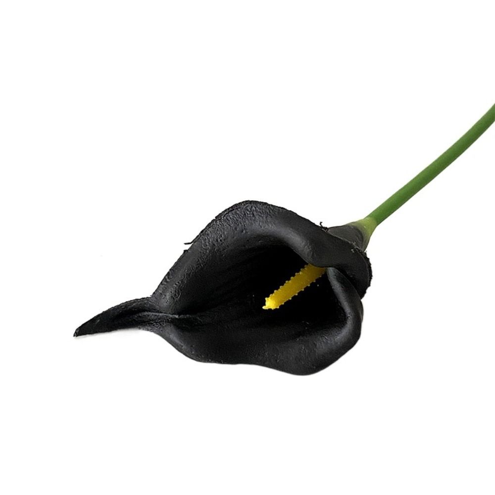 White Artificial Calla Lilies PU Fake Flower Photography Props Artificial Flower  Home Decoration