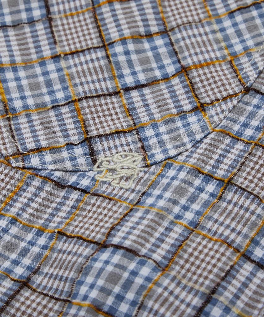 Penfield Washed Pattern Zip-Up Shirt Blue_Fs1Wj07U