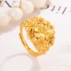 Elegant Vintage Floral Cluster Ring for Women - Luxurious High-End Design