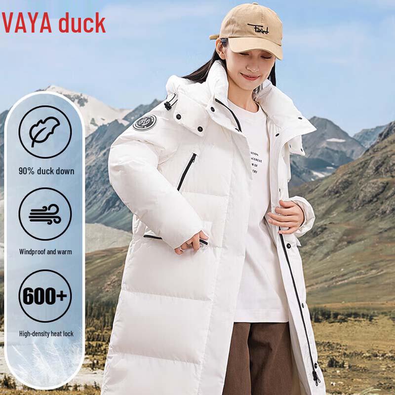 YAYA Women's Hooded Workwear Down Jacket