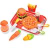 Buz ve Diğer Eğitim Oyuncakları İçeren Kendin Yap Oyun Seti Erkek Çocuklar İçin ve Rol Yapma veya Oyun İçin Mükemmel 30 Parça Çocuklar, Mutfak, Sebzeler, Meyveler,