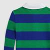 Polo Ralph Lauren Polo Shirt FW24 Striped Small Pony Embroidered Pullover Long Sleeve Kids tops Green CWPOSWEY6820524-999