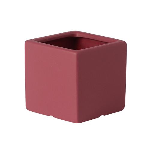 European-style Square Succulents Flower Pot Countertop Ornaments Color Ceramic Flower Pot Plant Potted Garden Decoration Modern
