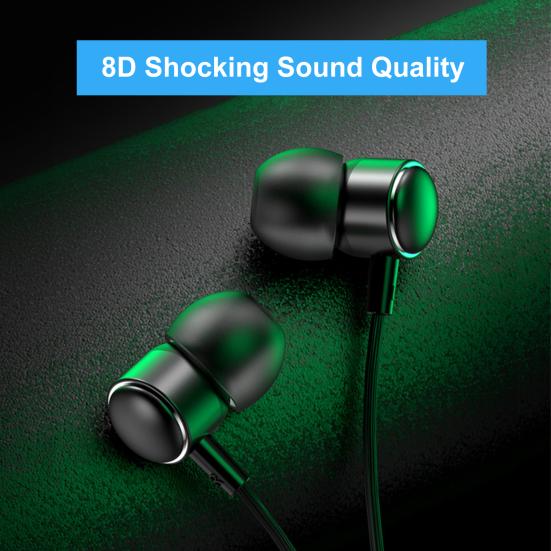 Earbuds with Noise-canceling Sound In-ear 3.5MM Mic High-quality Earphones for Computers Laptops Phones