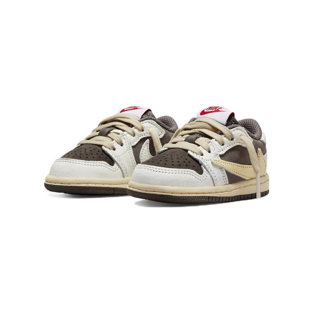 Travis Scott x Air Jordan 1 Retro Low OG TD Reverse Mocha Baby Sneakers Braun Sail University-Rot DO5441-162