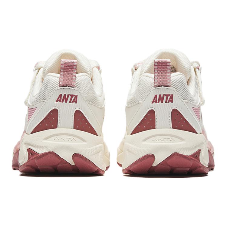 Anta Comfortable Versatile Non-Slip Durable Kids Casual Shoes Kids Casual Shoes White Red Pink A22448858-1