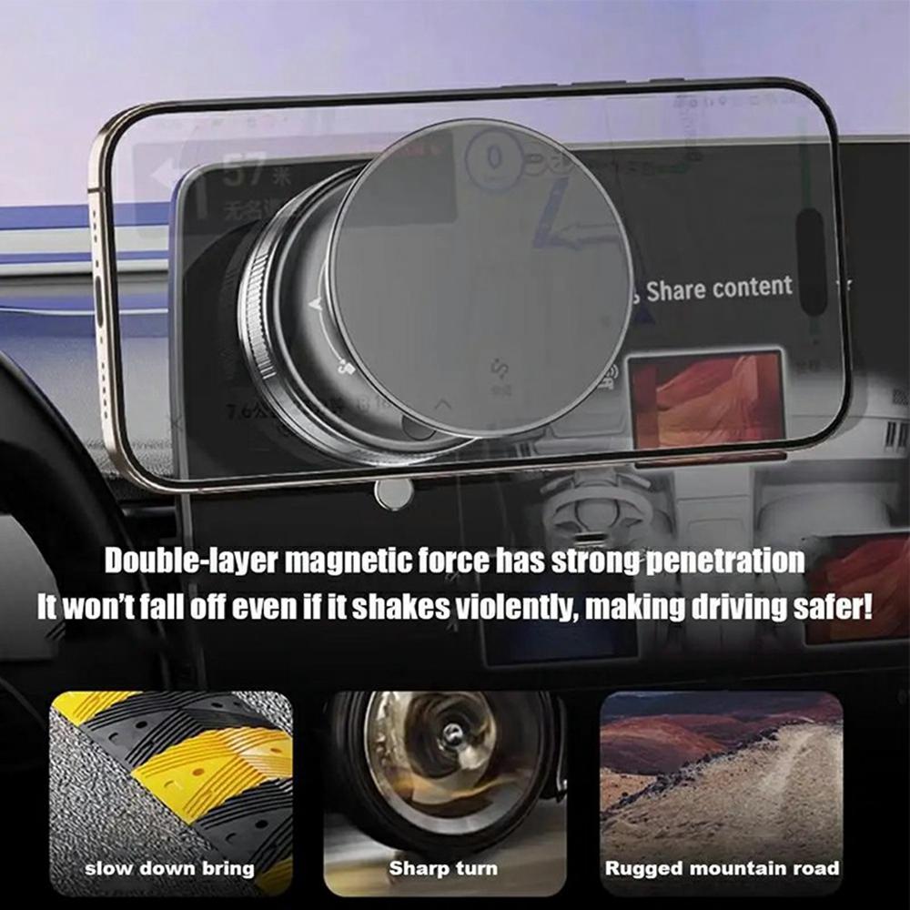 T29 Magnetic Car Phone Mount Suction Cup Holder Dashboard Windshield Adjustable Phone Stand
