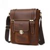 Men's Fashionable Single-shoulder Crossbody Bag, Cowhide Men's Bag, British Retro Genuine Leather Messenger Bag