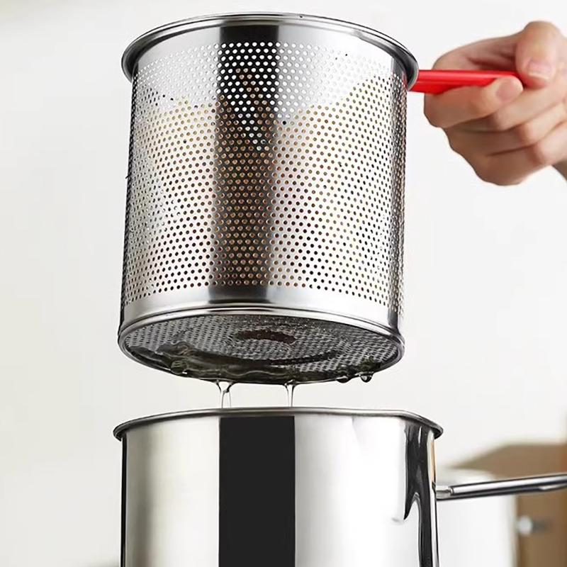 Edelstahl Fritteuse Multifunktionaler Kleiner Topf Küchenspezifisch zum Frittieren von Hähnchen und Andere Kochwerkzeuge