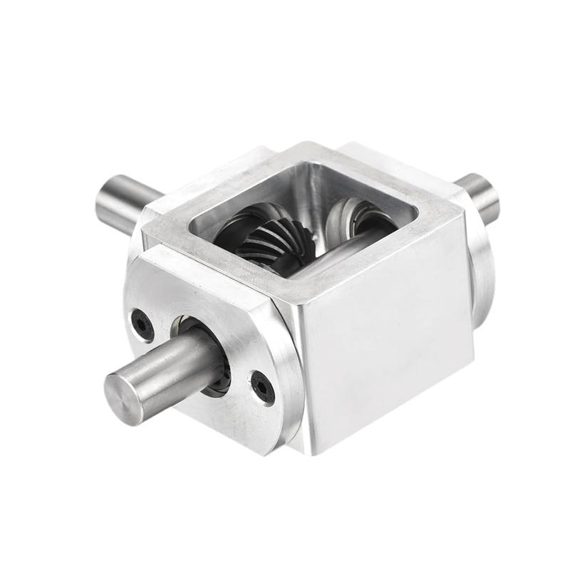 Right Angle Bevel 1:1 Forward Double Output Shaft 1 Module 20 Teeth Bevel Gear Frame Simple DIY Module