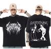 Hiphop metal gothic rock printed Tshirt fashionable and loose fit suitable for streetwear summer casual and sports wear