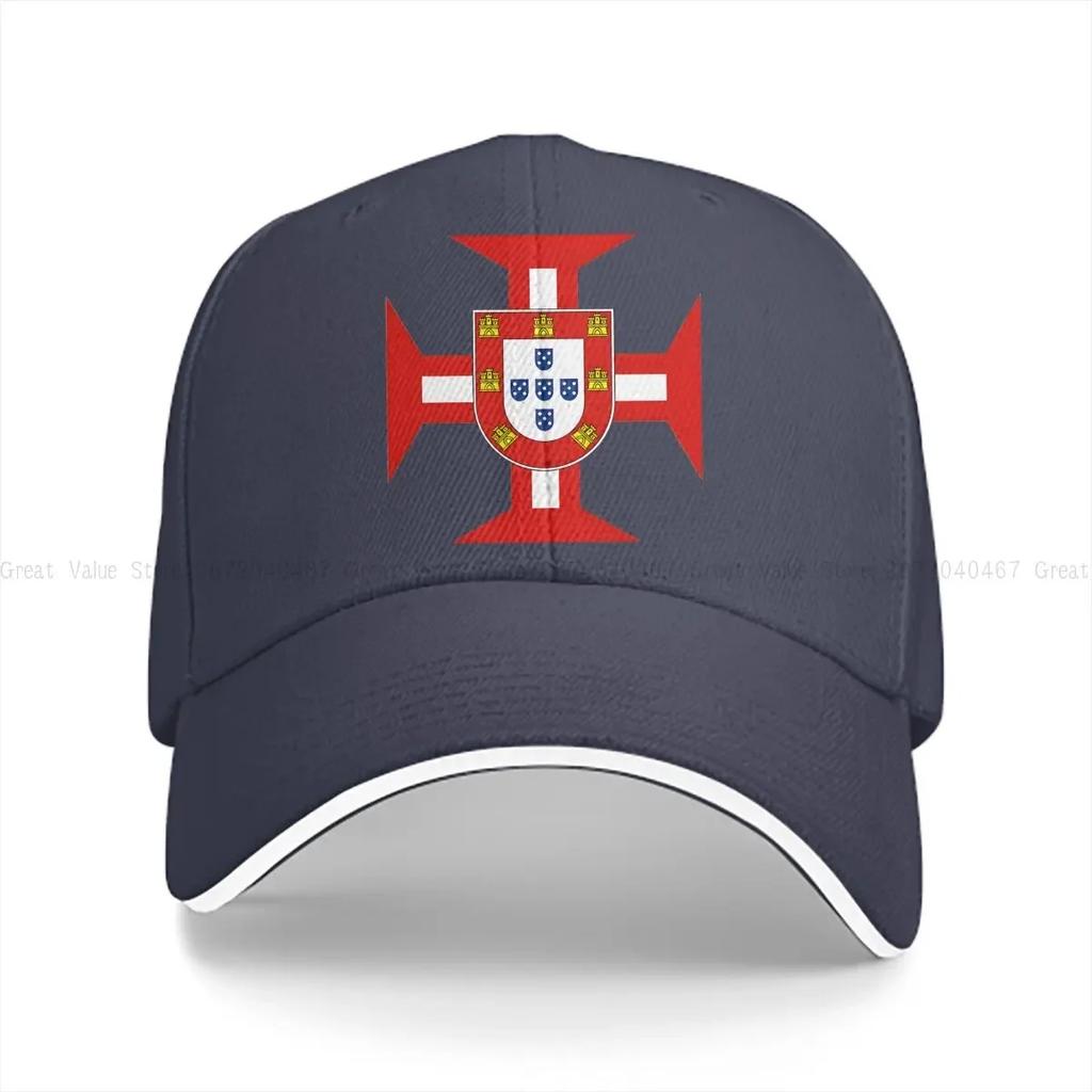 Portugese Tempelierskruis Met Schild Baseballpet Mannen Hoeden Vrouwen Vizier Bescherming Snapback Tempelierspetten
