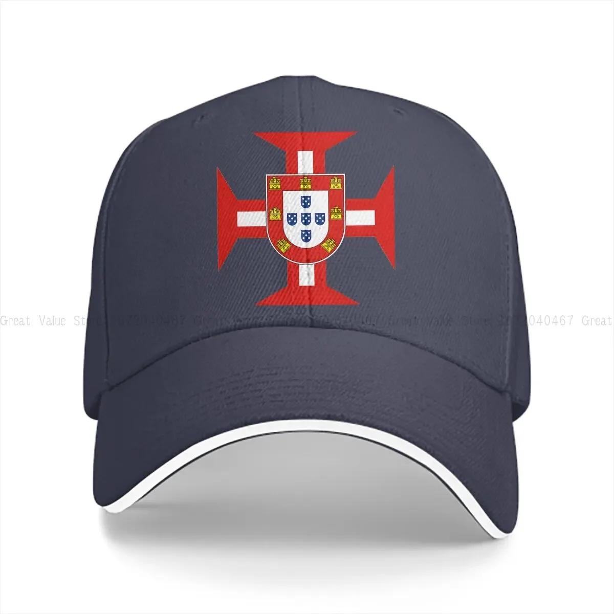 

Portuguese Templar Cross With Shield Baseball Cap Men Hats Women Visor Protection Snapback Knights Templar Caps One Size
