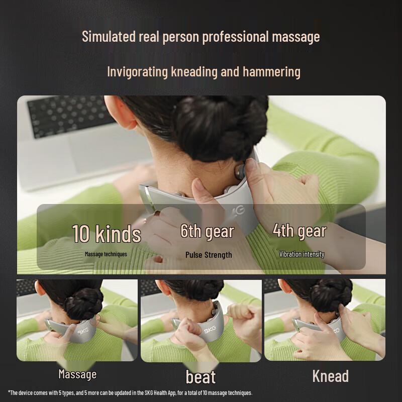 SKG G7 Second Gen Portable Neck Massager with Heat