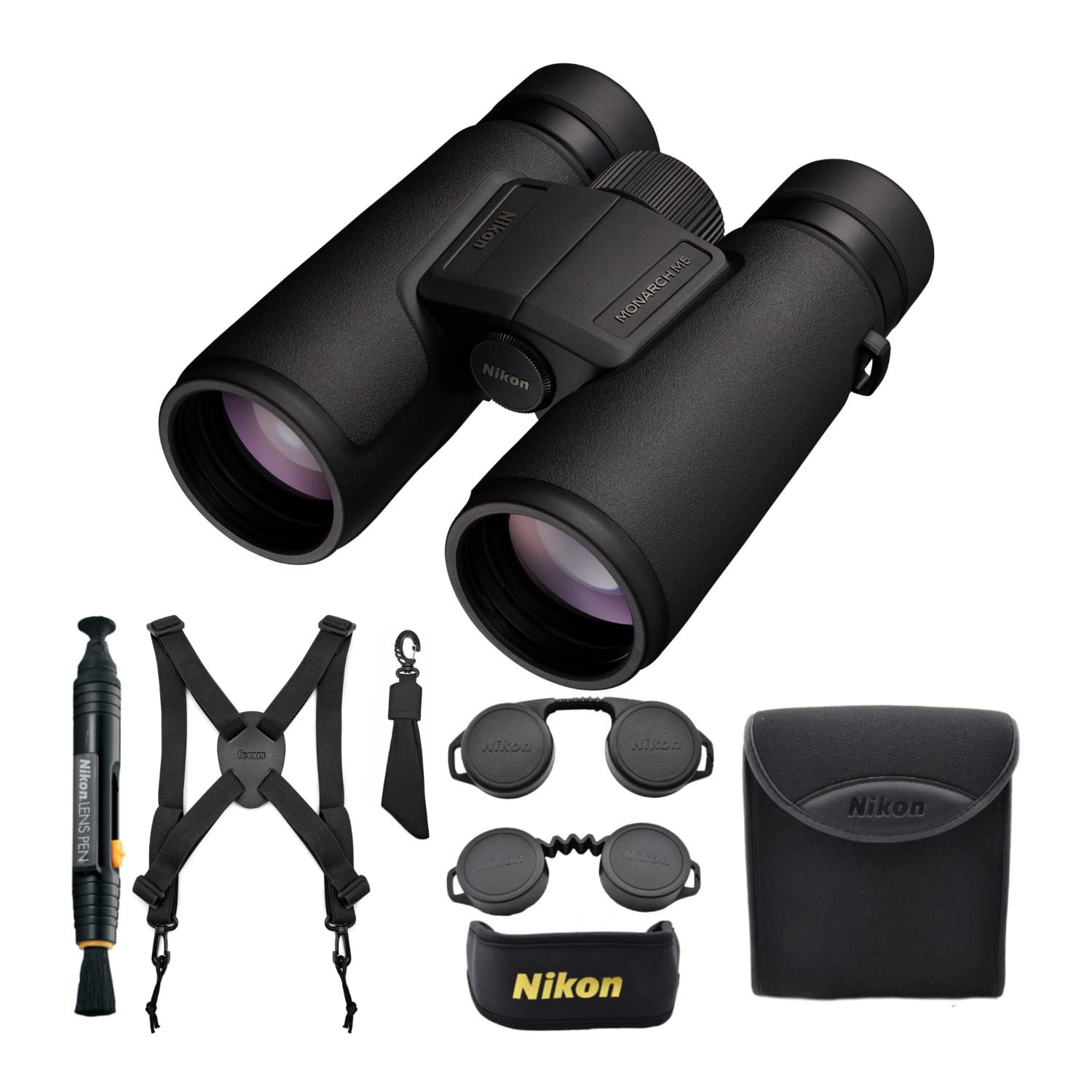 

Nikon Monarch M5 12x42 Binoculars Bundle with Lens Pen and Harness