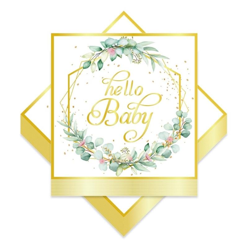 10/20Pcs Disposable Party Plates Kids Birthday Party Napkins Party Decoration for Baby Showers Kids Birthday Supplies