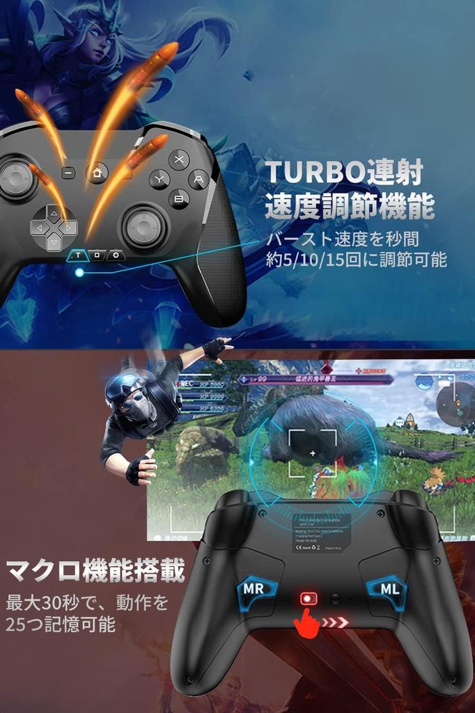 Wireless Controller Gamepad Compatible with Back Gyro Macro Dual MFI Compatible with Switch Various Fast Durable Includes Smartphone White