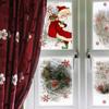Christmas Style Snowflake Santa Claus Wall Stickers Electrostatic Window Window Double-sided Visual Home Party Decoration