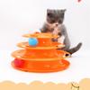 Funny Cat Pet Toy Cat Ball Toys Intelligence Triple Play Disc Cat Toy Balls Tower Tracks with Balls Toy Pet Product