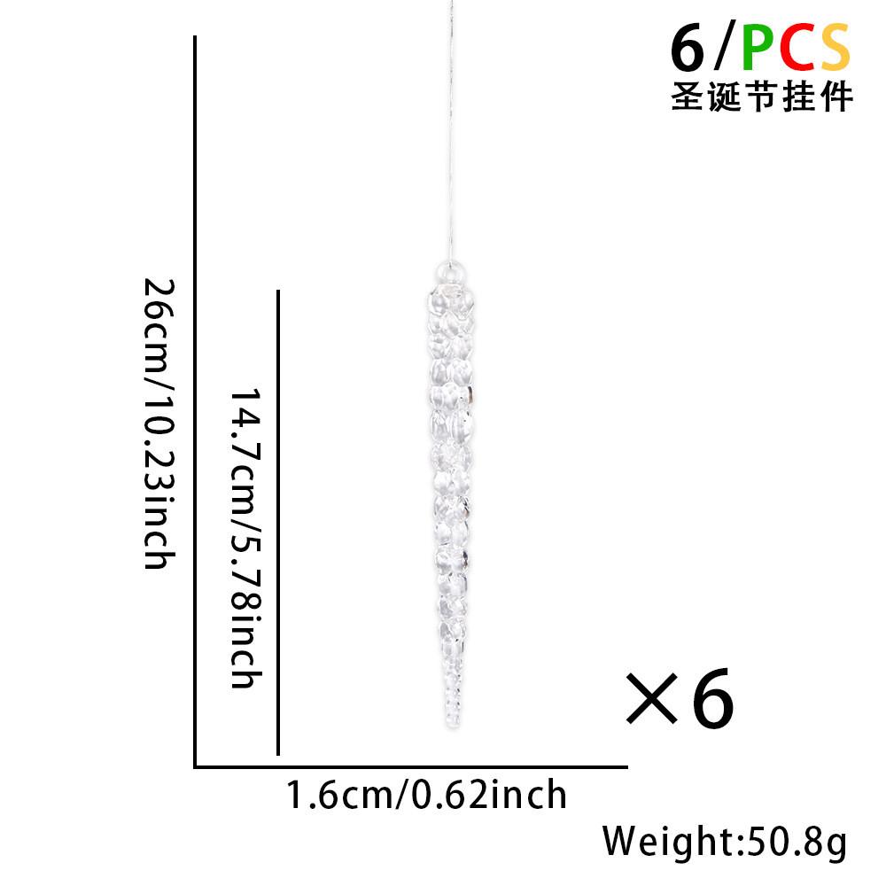 Stunning Christmas New Decorations Clear Ice Stick Hangings For Festive Tree Arrangement Snowflakes Featuring