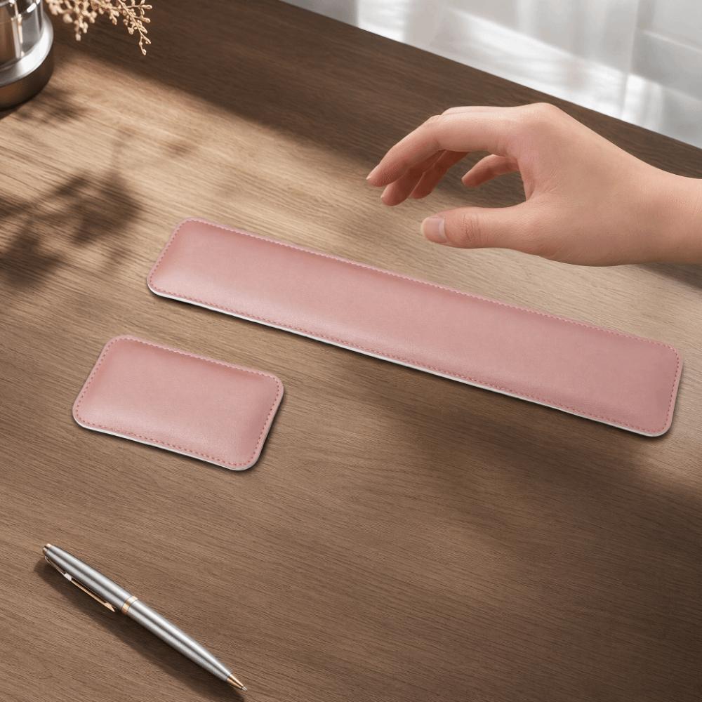 Leather Keyboard Wrist Pad Large Computer Keyboard Desk Pad Durable Leather Mouse Pad Desktop
