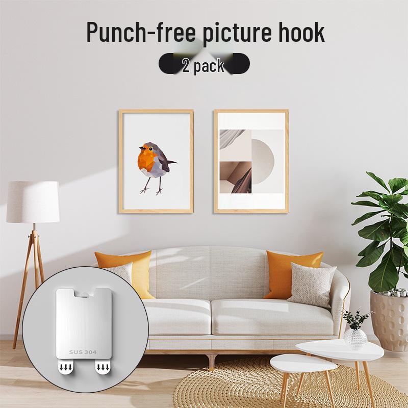 Pengyi No-Punch Hanging Nails for Wedding Photos - Non-Marking Wall-Mounted Picture Frame Hooks