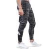 Mechieng Men's Jogger Pants, Workout Wear, Multi-Pocket, Fitness Pants, Slim Fit, Cotton, Gym Wear, Camouflage Gray, Size 2XL