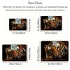 1Pcs Anti Fatigue Kitchen Rugs Luxurious Tiger Print Waterproof Non Slip Thick Cushioned Mat