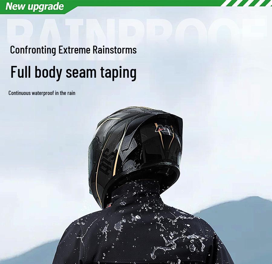 Heavy-Duty Split Raincoat & Pants Set for Motorcycle Riders