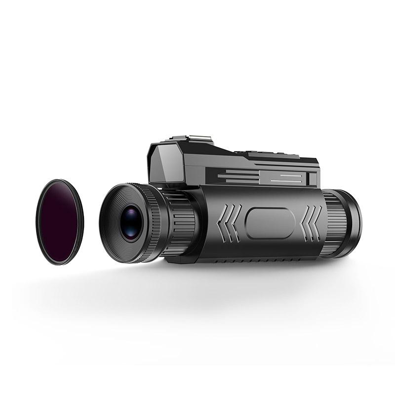 D12 All Black Colorful Infrared 4K Night Vision Device with Animal Sound Effects High-definition WiFi Goggles Outdoor Hunting Camera