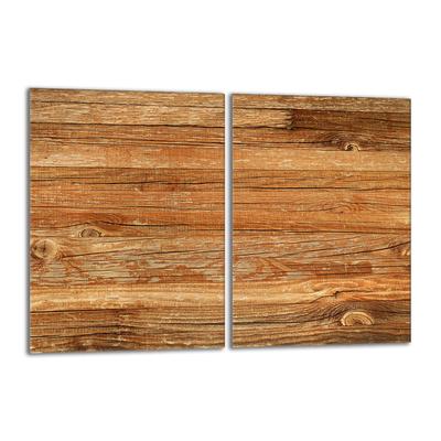 Glass Protective Stovetop Plate 2x40x52 Wood
