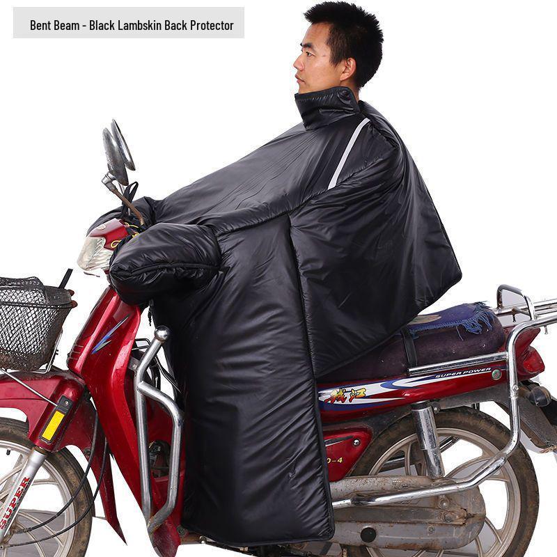 Motorcycle Windshield Plush Knee Pads & Windproof Quilt (Crotch Beam, Thickened, Waterproof, Warm)