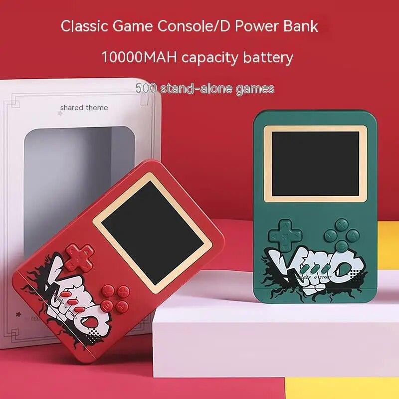 

3,0-дюймовый портативный ретро-игровая консоль Power Bank 10000 мАч большой емкости 500 игр Тип видеоигр Мини-портативный игровой плеер