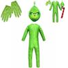 Eye-catching Grinch Cosplay Costume For Kids Perfect For Halloween Parties!