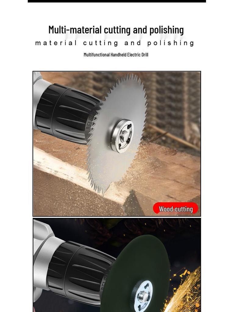 Industrial-Grade Multifunctional Electric Drill with Speed Control and Reverse Function