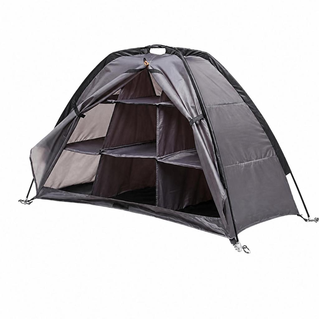 Tent-Style Storage Cabinet with Shelves Space-Saving Portable