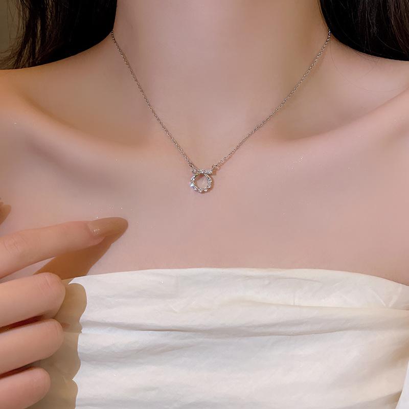 Versatile Luxury Pearl & Zircon Clavicle Necklace