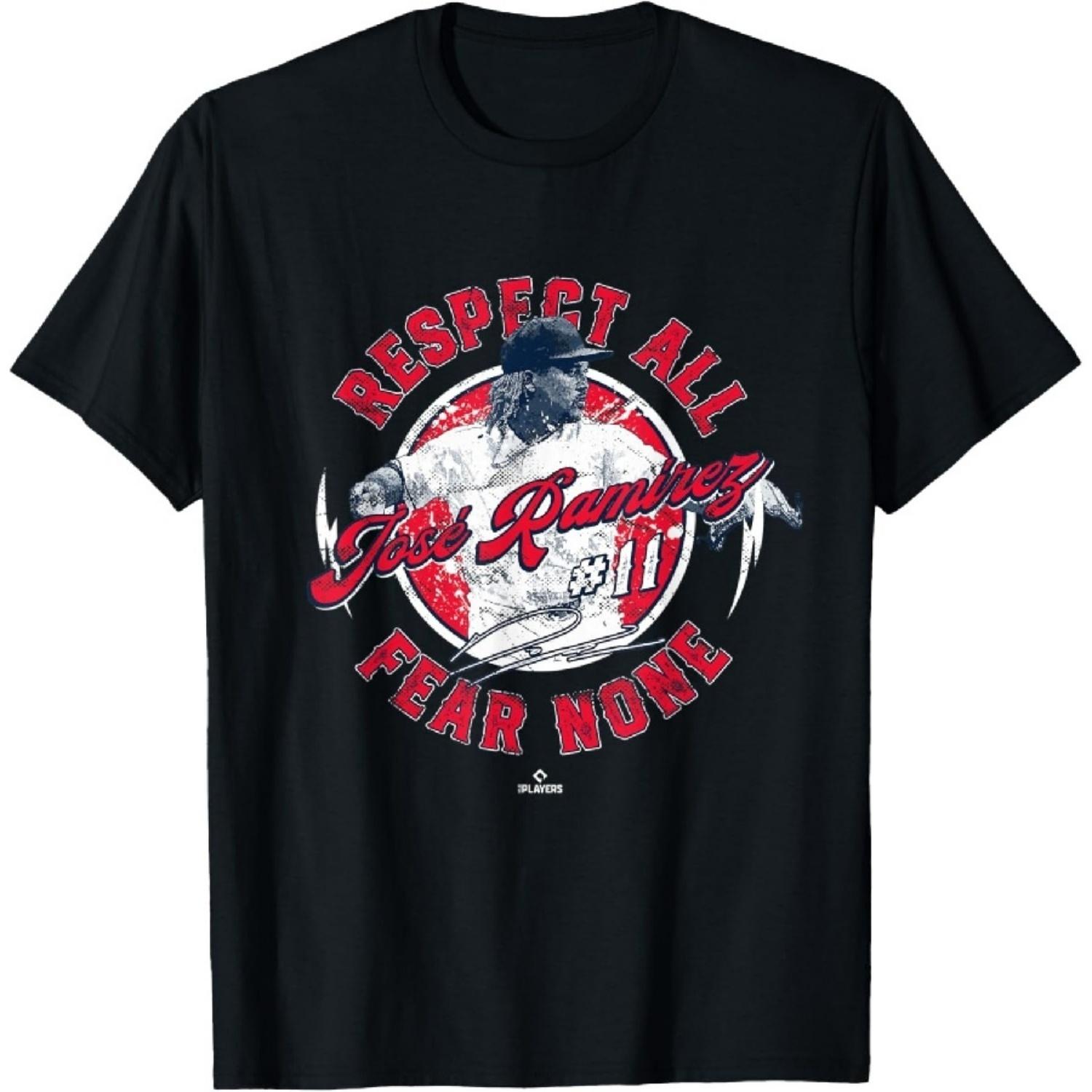Футболка Jose Ramirez Respect All Fear None Enriquito Cleveland MLBPA S