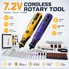 DC7.1V Cordless Electric Engraving Pen Grinder Type-C 6-Speed 8111-18111RPM Mini Drill Portable Polishing Carving Tool for Wood