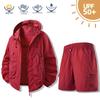 UPF 50+ Kapuzen-Sonnenschutzjacke für Paare - Atmungsaktive Sommer-Outdoor-Angelbekleidung