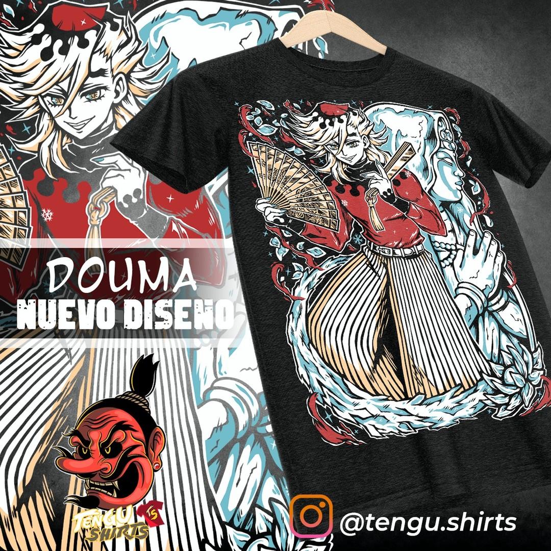 

Doma Moon Demon Slayer COTTON T-shirts Anime S