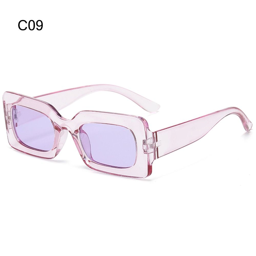 Candy Color Rectangle Sunglasses for Women Men Y2K Sun Glasses Vintage Shades Eyewear UV400 Protection 90’s Party Favors