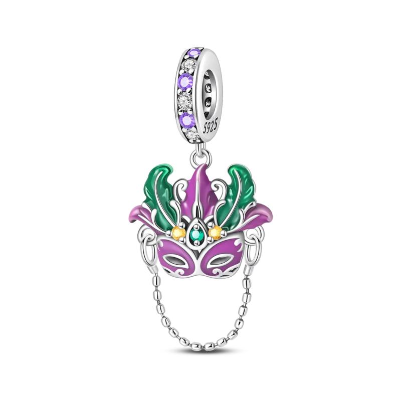 Wedding Series Charm Copper Ring Music Dance Dangle Pendant Fit Original Charm Bracelets Women Diy Jewelry Gift