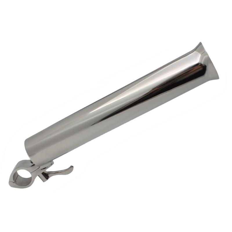 Clamp on Fishing Rod Holder Adjustable Boats Fishing Rod Holder Stainless Steel Rod Clamp Boats Fishing Poles Support Clip 22mm