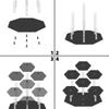 Clear Acrylic Hexagonal Display Rack Storage Stand For Doll Figures Jewelry Cosmetics Headset Collectibles Cupcake Dessert