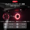 ROCKBROS Bicycle Tail Light with Light Sensor Five Lighting Modes 80-Hour Battery IPX6 Waterproof USB-C Rechargeable Aluminum Alloy Battery Level