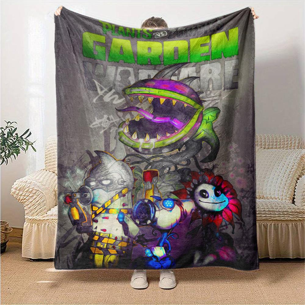 Plants Vs. Zombies Blanket Warmthful Decor Perfect for Sofa Office Chair Bedding for All Occasions Modern Ideal Gift for Friends Family Couples Picnic