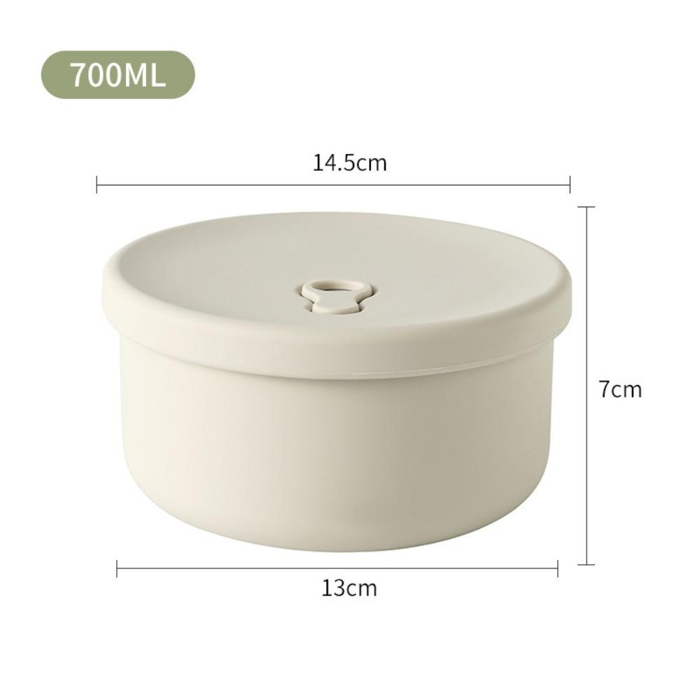 Large-Capacity Portable Bento Box Foodgrade Silicone Sealable Bowl Silicone Lunch Box For Students